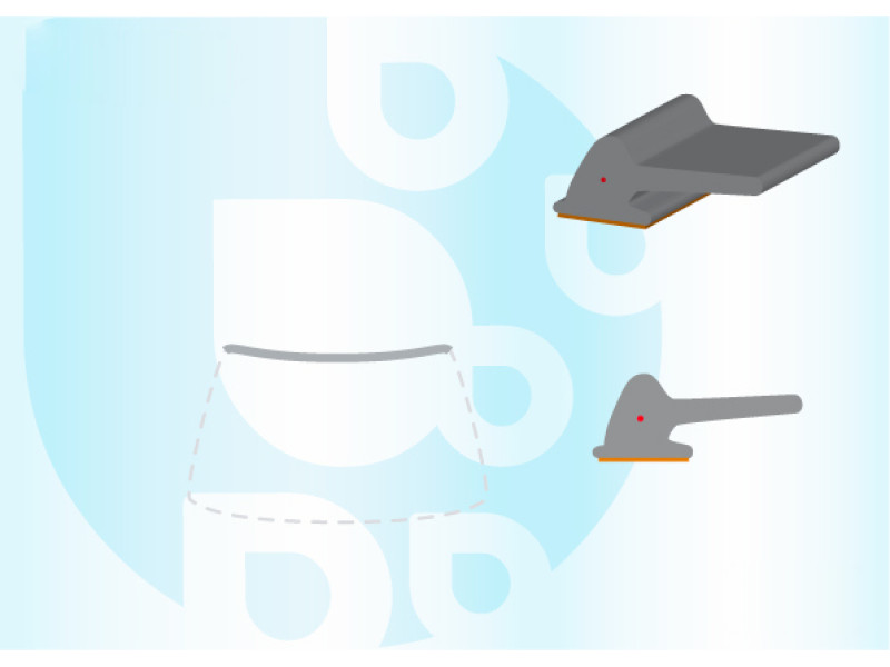 Молдинг лобового скла VW Up 12-, Seat MII 12-, Skoda Citigo 12- (Icor) верхній