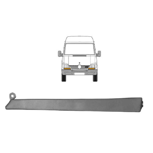 Молдинг під фарою лівий Mercedes Sprinter W903 2000-2006 (PL)