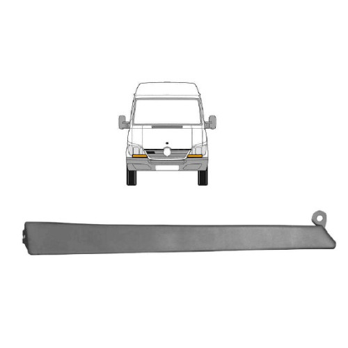 Молдинг під фарою правий Mercedes Sprinter W903 2000-2006 (PL)