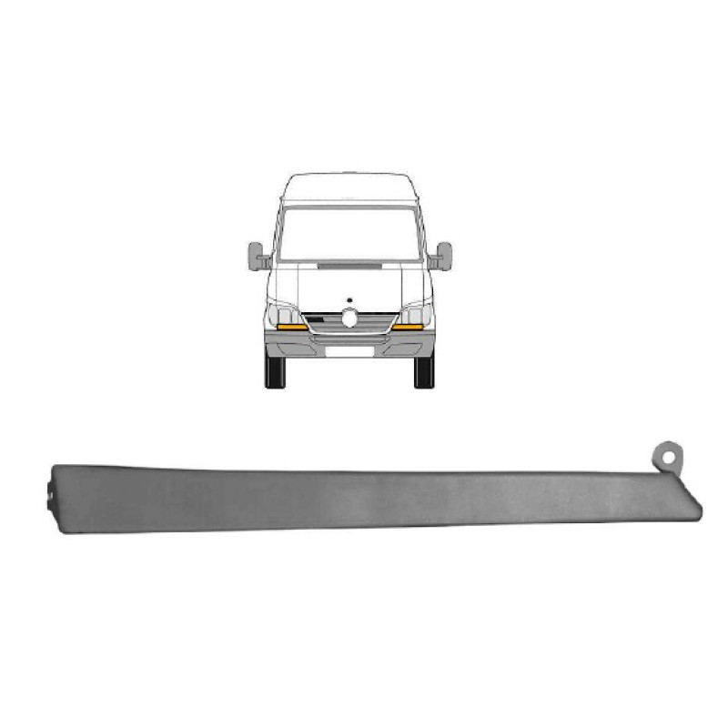 Молдинг під фарою правий Mercedes Sprinter W903 00-06 (PL)