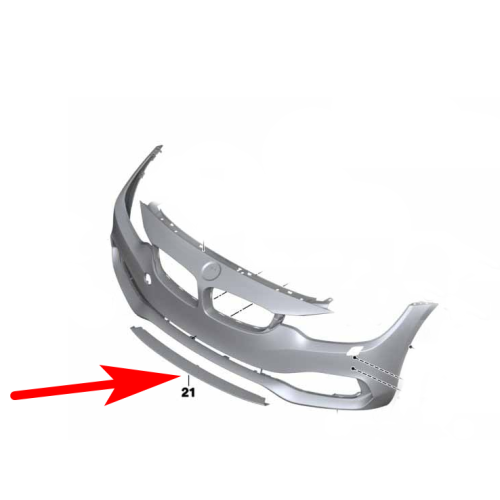 Абсорбер переднього бампера BMW 4 F32 / F33 M-sport FPS 51118054546