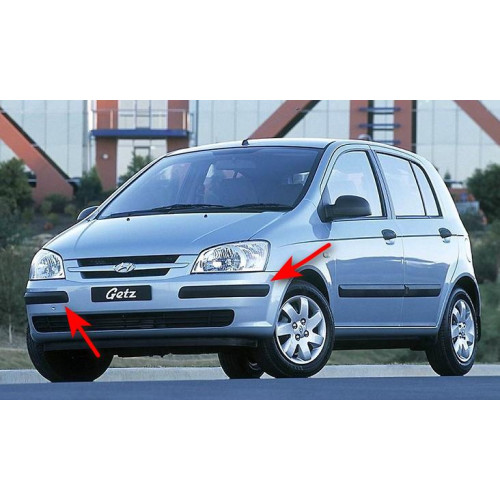 Молдинг переднього бампера правий Hyundai Getz 2002-2005 FPS 865241C000