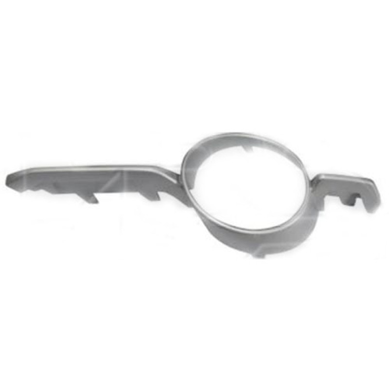 Молдинг решітки переднього бампера ліва BMW X6 E71 08-12 (Тайвань) сірий металік