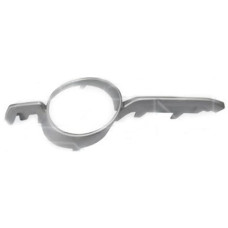 Молдинг решітки переднього бампера права BMW X6 E71 08-12 (Тайвань) сірий металік