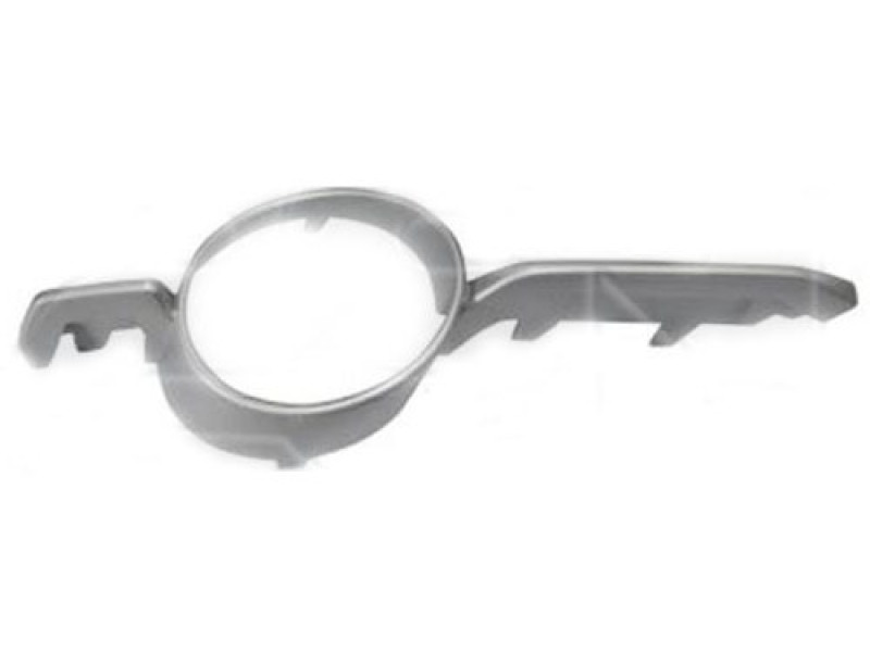 Молдинг решітки переднього бампера права BMW X6 E71 08-12 (Тайвань) сірий металік