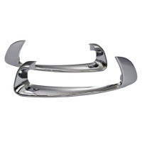 Молдинг решітки в бампері хром лівий правий Renault Scenic 12-14 (окрім Grand Scenic) (FPS)