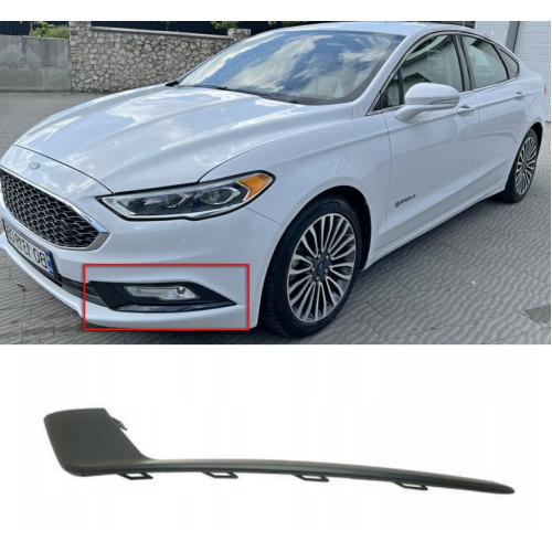Накладка бампера ліва під фарбування Ford Fusion, Mondeo 5 2017-2019 молдинг (Тайвань) HS7Z15266CPTM
