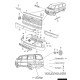 Накладка між фарами і бампером VW Transporter T4 Caravelle 1996-2003 FPS 7D0853662E