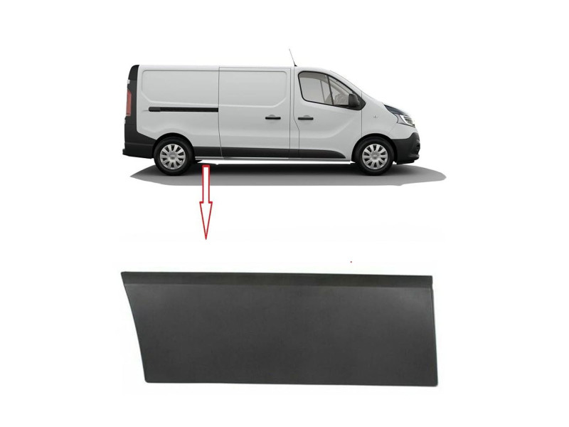 Накладка перед заднім колесом права Renault Trafic III 2014-2021, Opel Vivaro B 2014-2019 FPS 5642126