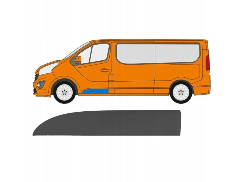 Накладка передніх дверей ліва Renault Trafic III 2014-2021, Opel Vivaro B 2014-2019 FPS 808218643R