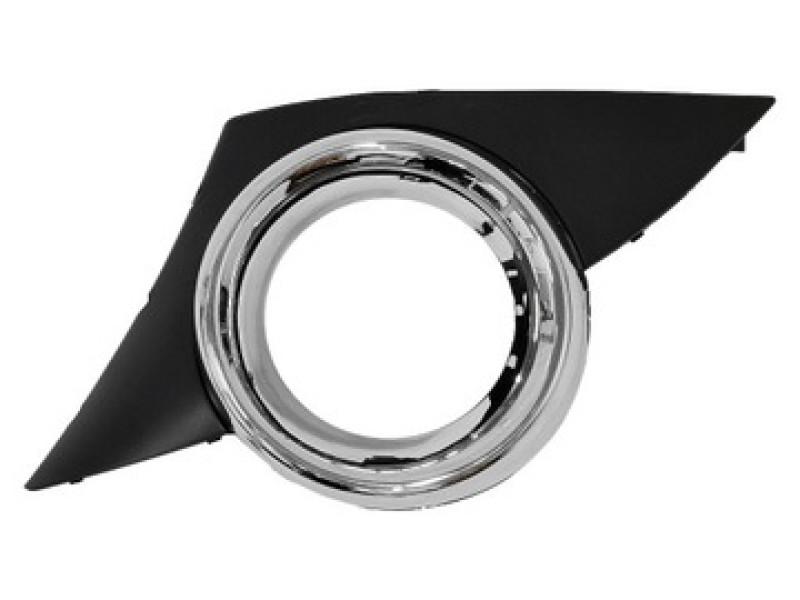 Накладка переднього бампера ліва Peugeot 207 06-09 Sport (Тайвань) хром окуляр 7452HW