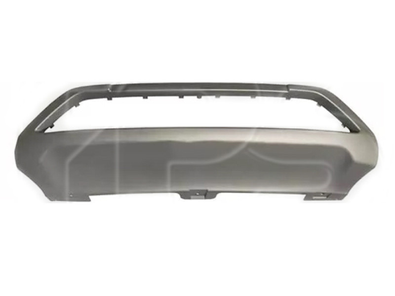 Накладка бампера передня нижня Chery Tiggo 7 2017-2020 Тайвань сірий металік