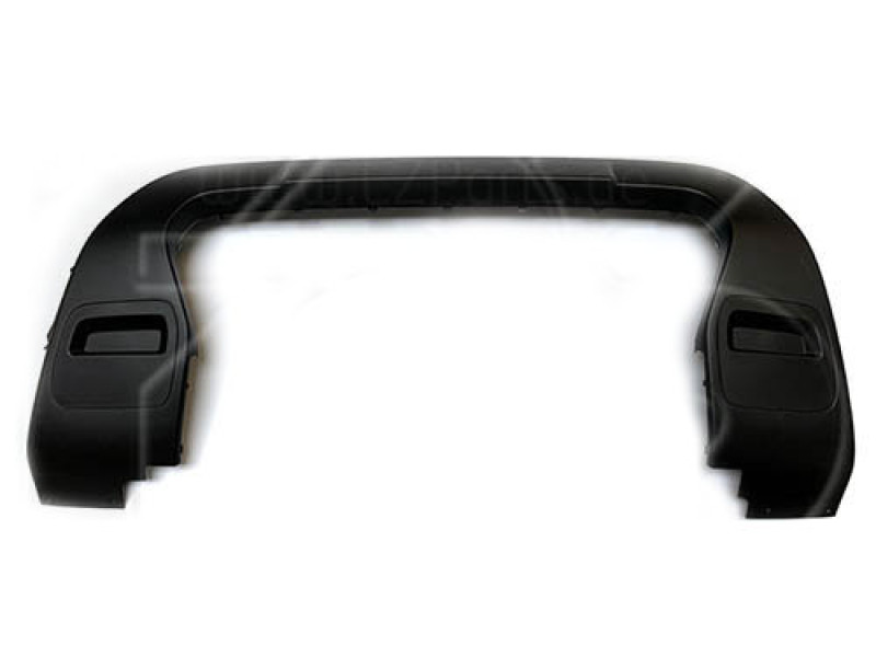 Накладка бампера передня верхня Renault Duster 2018- (Тайвань) чорна