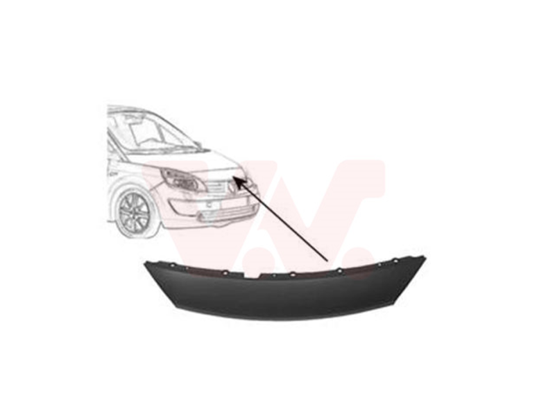 Накладка над решіткою верхня Renault Scenic 03-06 (FPS) 7701474778