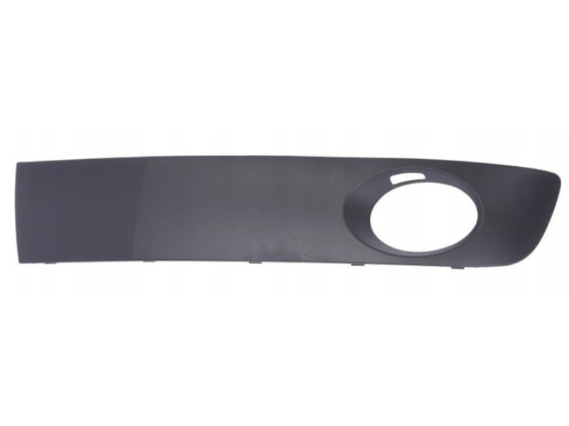 Накладка в передній бампер нижня ліва VW Transporter T5 10-15 (Тайвань) з отвором, світло-сіра