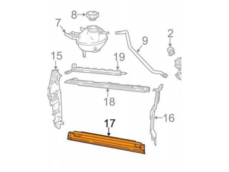 Петля капота ліва Jeep Compass 17-21 (Tempest) 68244075AA