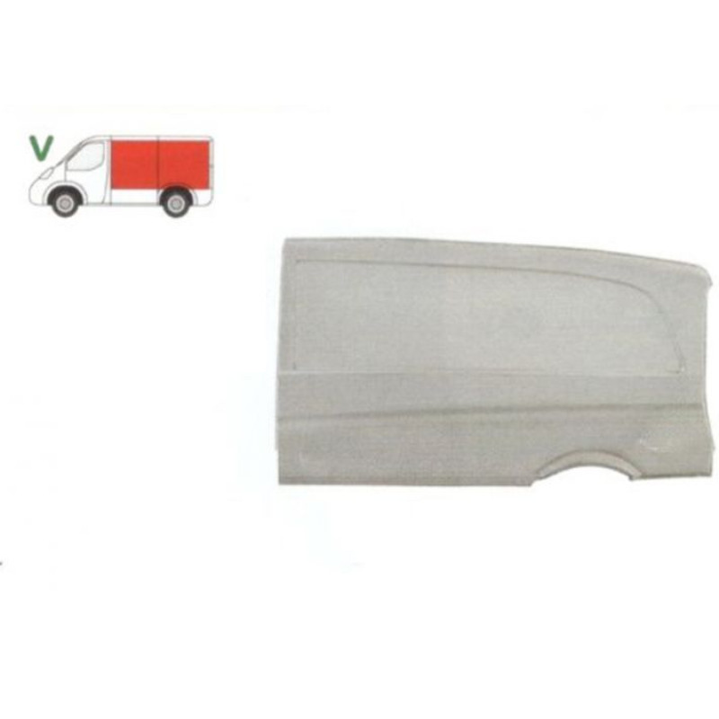 Обшивка бока задня ліва Mercedes Vito 639 03-10 до даху (PL) коротка база