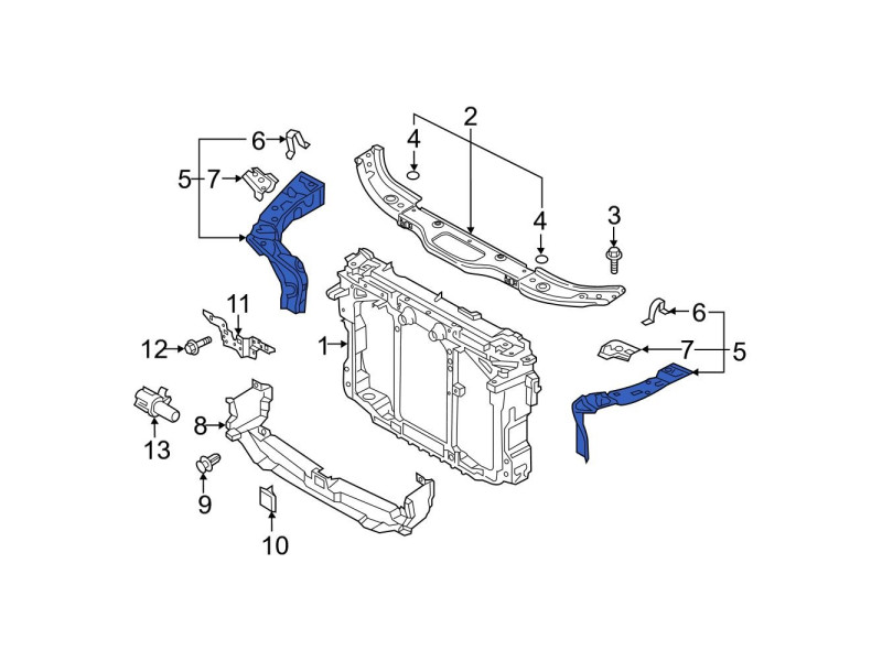 Окуляр панелі передньої правий Mazda CX-9 2016-2024 FPS TK4853140