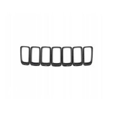 Окуляри решітки радіатора Jeep Compass 11-16 (Тайвань) чорні (7 шт) 68192201AA