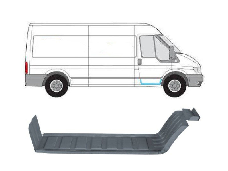 Підніжка передня права мала Ford Transit 00-13 (Potrykus) 