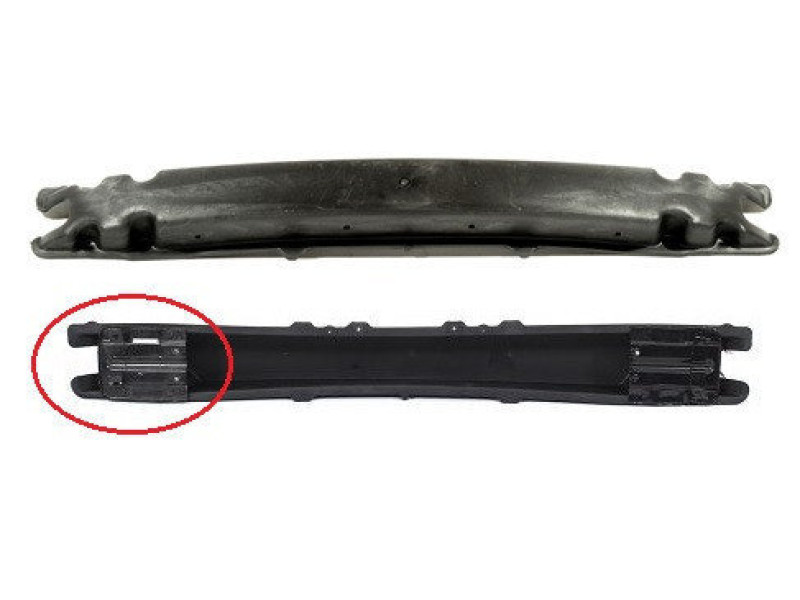 Підсилювач переднього бампера Chevrolet Lacetti 03-13 седан, універсал (Тайвань) з кріпленням, пластик 96545531