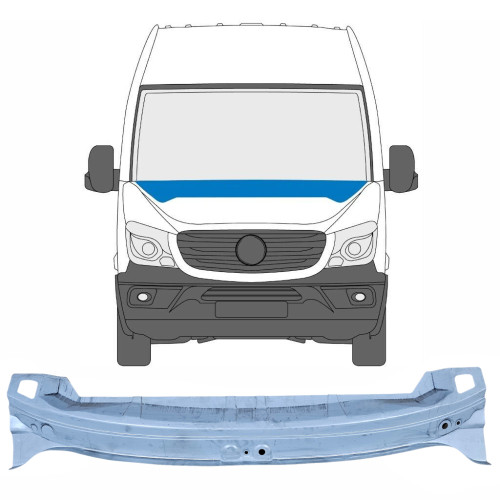 Панель під лобове скло Mercedes Sprinter W906, VW Crafter 1 2006-2018 (KH)