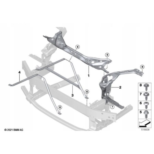 Панель передня права BMW X1, IX1 U11/U12 2022- FPS 51648737292