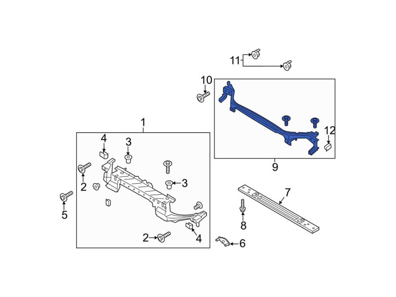 Панель передня верхня внутрішня Ford Fusion, Mondeo V / Lincoln MKZ 2012-2016 FPS DS7Z-8A284-A, 1927588