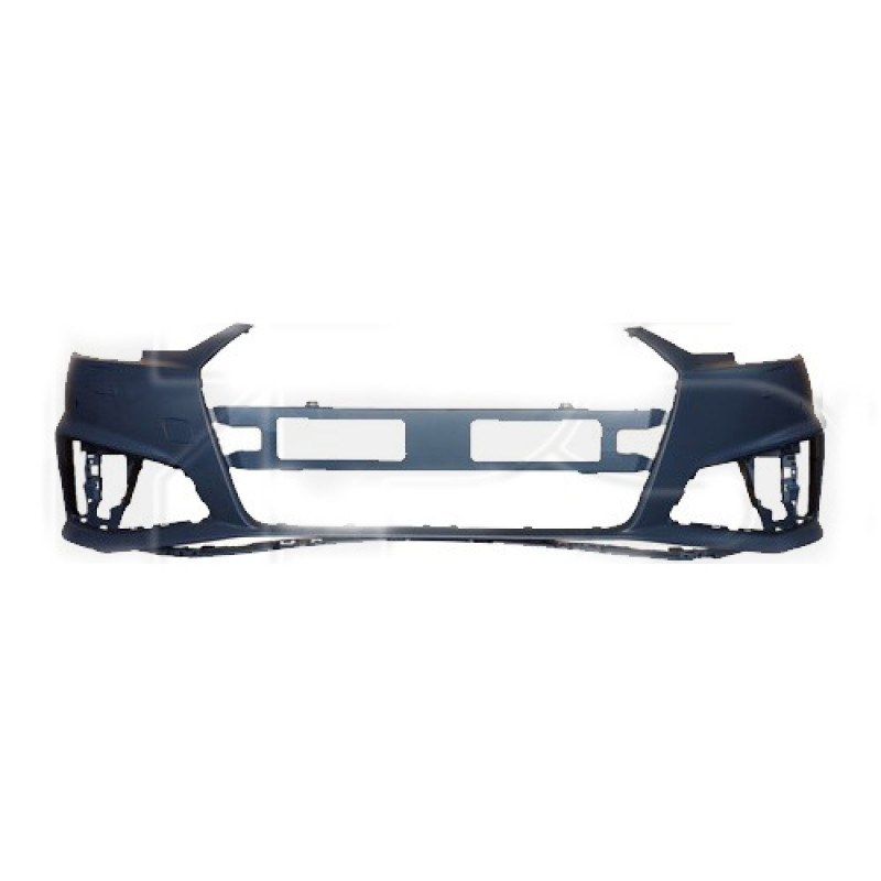 Бампер передній (з 4 отворами під парктронік) Audi A4 B9 2019- (Тайвань)