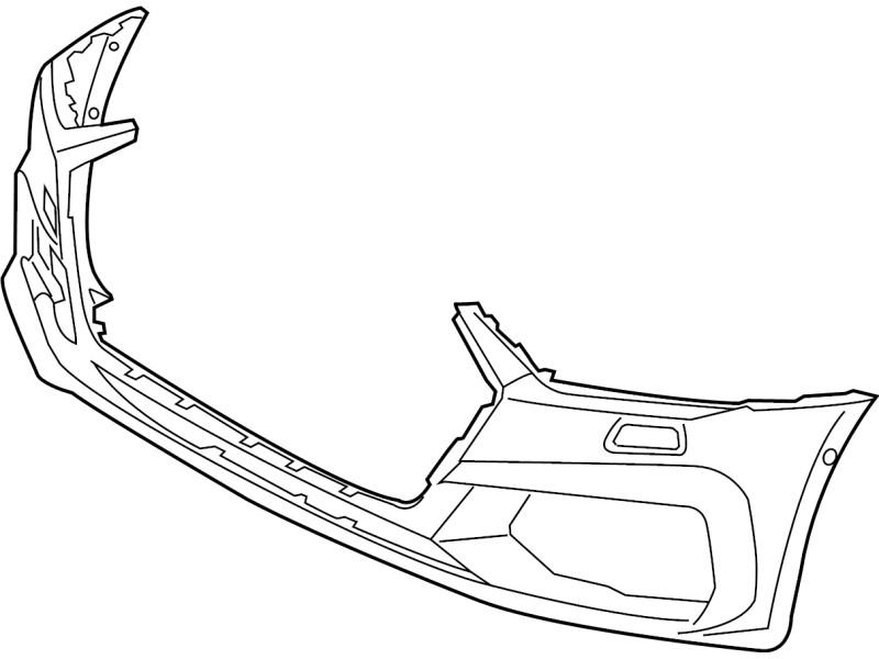 Бампер передній (з отворами під парктронік та омивач) Audi A7 2018- (Тайвань) 4K8807065EGRU