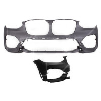 Бампер передній з отвором під боковий відбивач BMW X3 G01 2017-2021 Тайвань