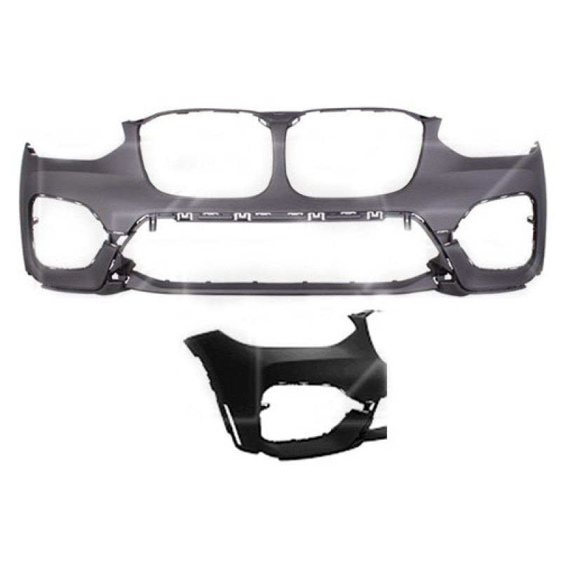 Бампер передній з отвором під боковий відбивач BMW X3 G01 2017-2021 Тайвань