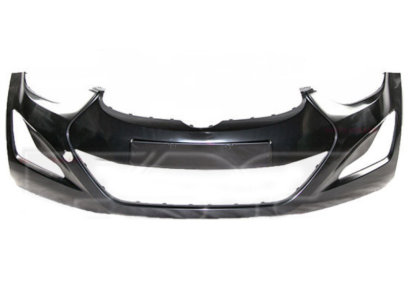 Бампер передній з місцем під номер Hyundai Elantra MD 2014-2016 Тайвань 865113X800