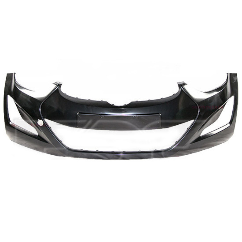 Бампер передній з місцем під номер Hyundai Elantra MD 2014-2016 Тайвань 865113X800