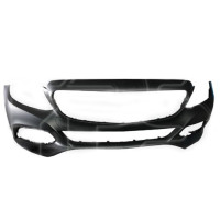 Бампер передній (без отворів під омивач та парктронік) Mercedes C-class W205 2014-2018 Тайвань