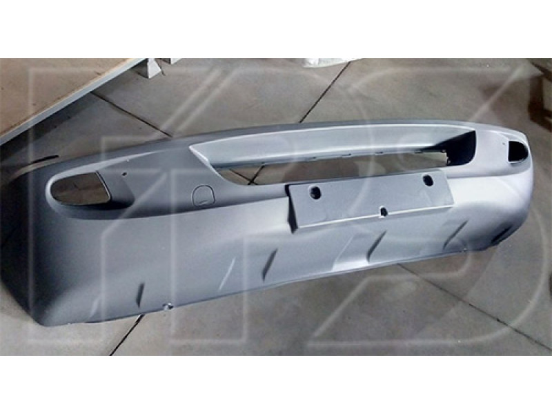 Бампер передній (з отворами під ПТФ, сіра текстура) Mercedes Sprinter W906 2006-2013 Тайвань