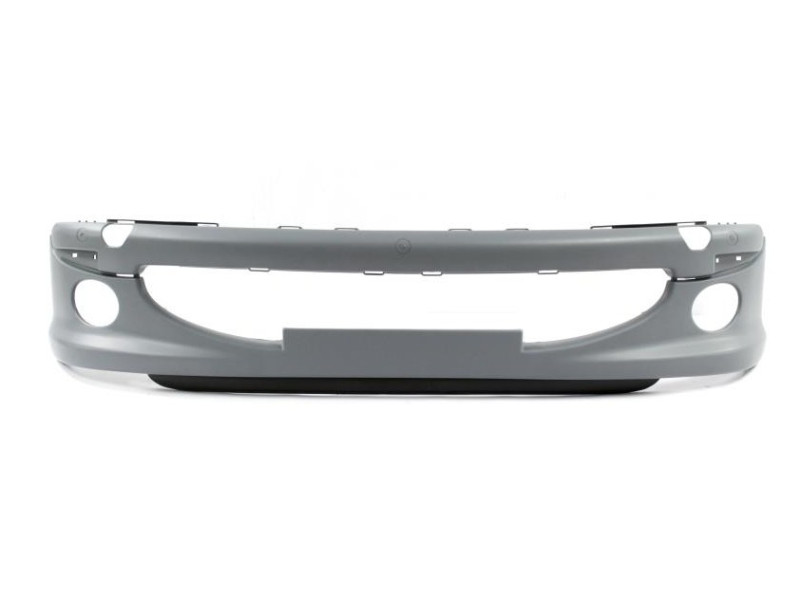 Бампер передній з отворами під ПТФ, під широку решітку Peugeot 206 1998-2009 LKQ 7401N4