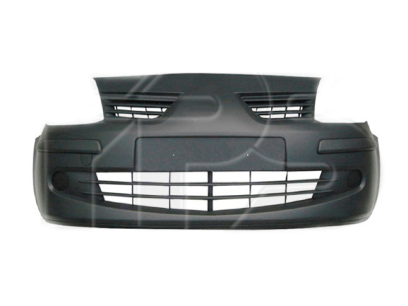 Бампер передній без отворів під ПТФ Renault Modus 2004-2012 Тайвань