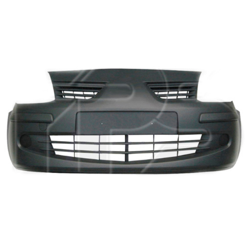 Бампер передній без отворів під ПТФ Renault Modus 2004-2012 Тайвань