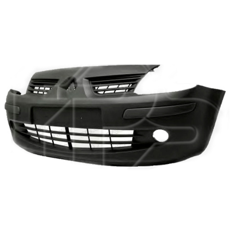 Бампер передній з отворами під ПТФ Renault Modus 2004-2012 Тайвань