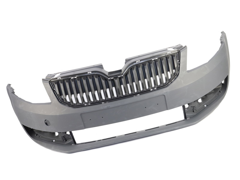 Бампер передній з решіткою і молдингом Skoda Octavia A7 2013-2017 AND 5E0807217