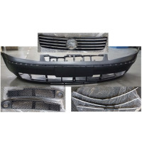 Бампер передній суцільнолитий з решітками VW Passat B5 1997-2000 Китай