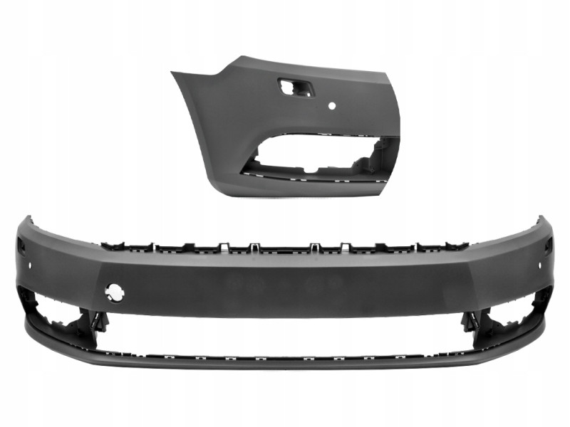 Бампер передній (з отвором під парктронік та омивач) VW Passat CC 2012-2016 Тайвань 3C8807221F