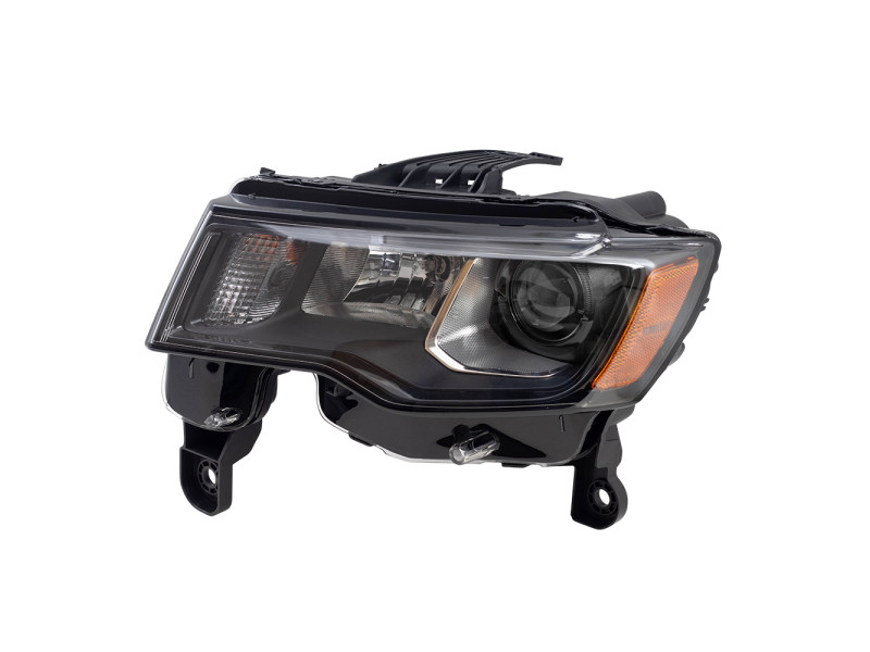 Передня фара ліва Jeep Grand Cherokee 16-18 USA (Depo) чорна, механічна 68266647AB