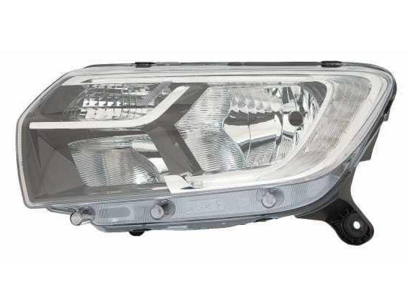Передня фара ліва Renault Logan 2, Sandero 2 рестайлінг 17-21 (Depo) LED, ел. 260604218R