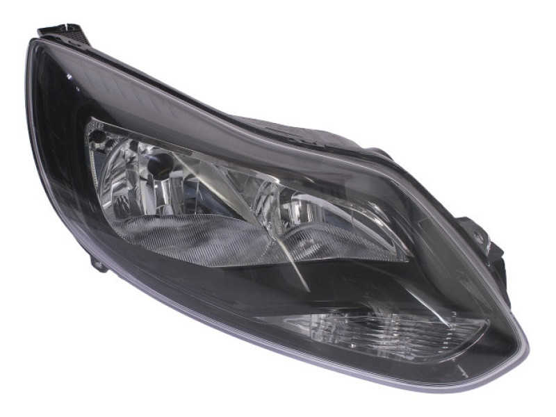 Передня фара права Ford Focus 3 11-14 (Тайвань) Чорна, ел. кор. H1 H7 1735192