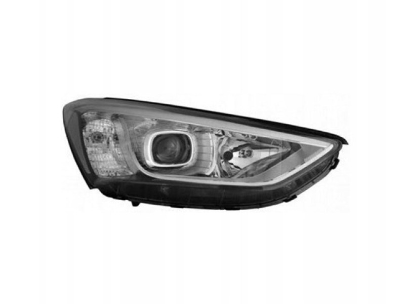 Передня фара права Hyundai Santa Fe 3 12-15 (Китай) з LED, галоген 921022W110
