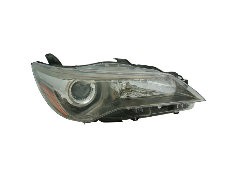Передня фара права Toyota Camry XV50 14-17 USA (Китай) чорна, без LED, жовта вставка 8115006C70