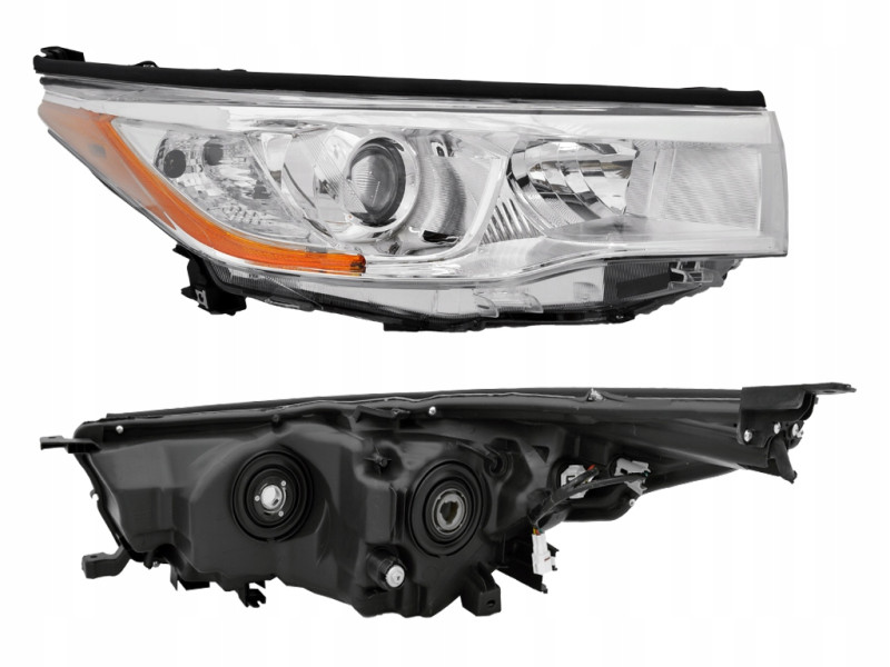 Передня фара ліва Toyota Highlander 13-16 (Тайвань) механічна H11/HB3, 811500E180
