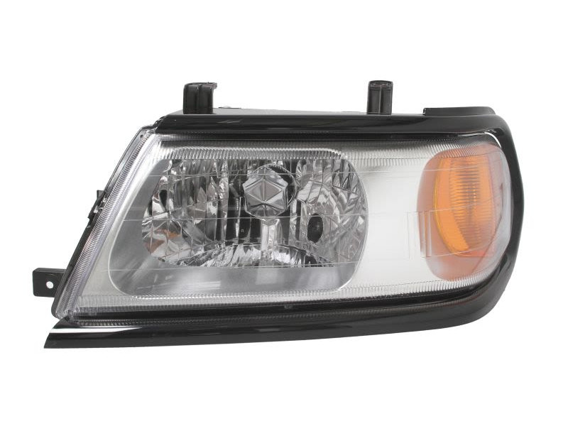 Передня ліва фара Mitsubishi Pajero Sport I 2000-2007 (TYC) мех/ел. кор., рамка чорна 8301A315XA